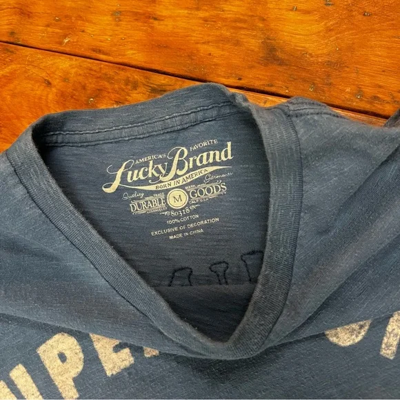 Triumph / Lucky Brand “Supersport Tiger T-110” vintage slub tee. EUC - Picture 4 of 5